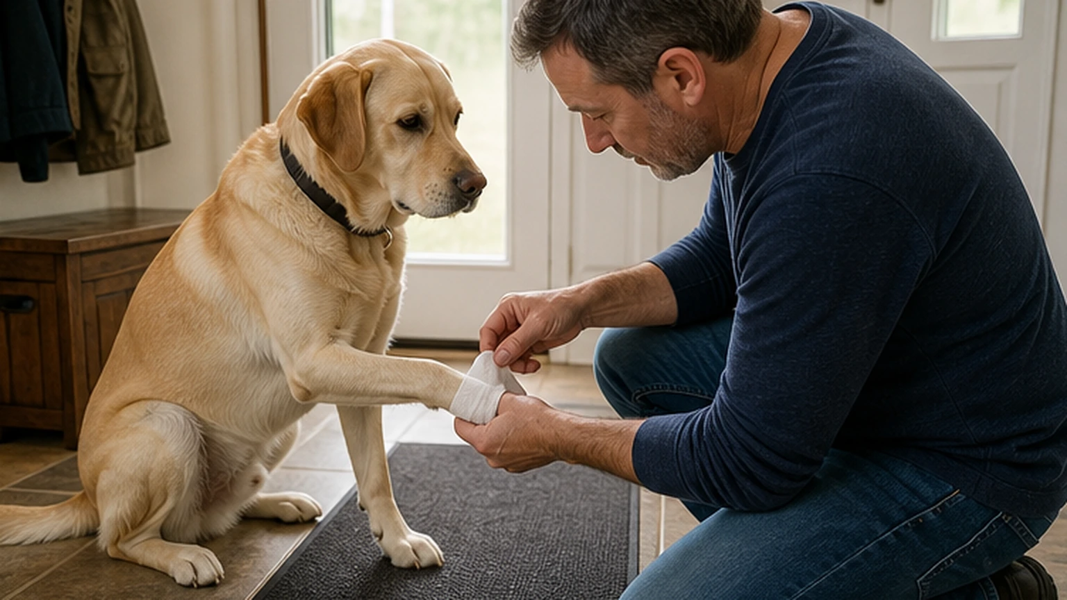 Action pour préparer une trousse de premiers soins pour animaux